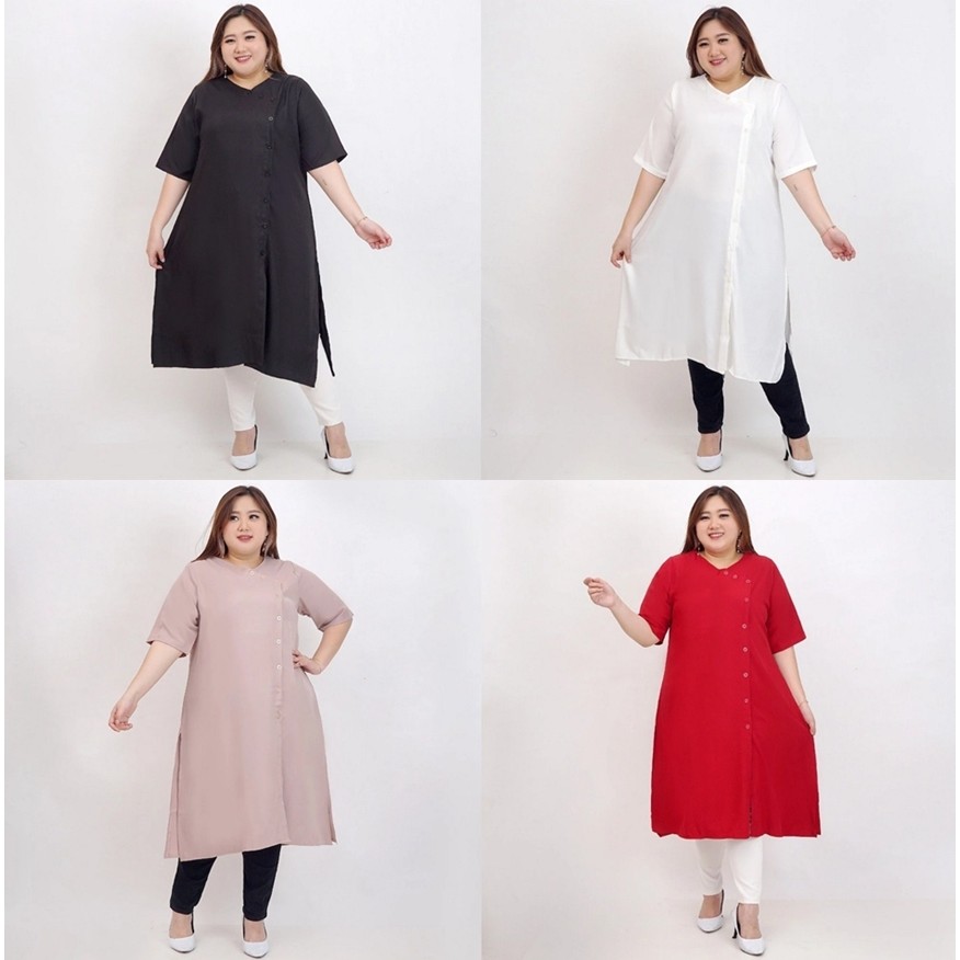 DRESS MAXI WANITA TUNIK JUMBO BIG SIZE OVERSIZE 806 KOREA XXL XXXL PREMIUM KEKINIAN DRESS BAJU HAMIL