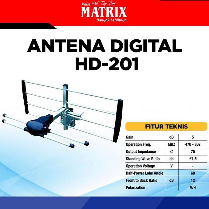 MATRIX - Antena TV Digital HD 201