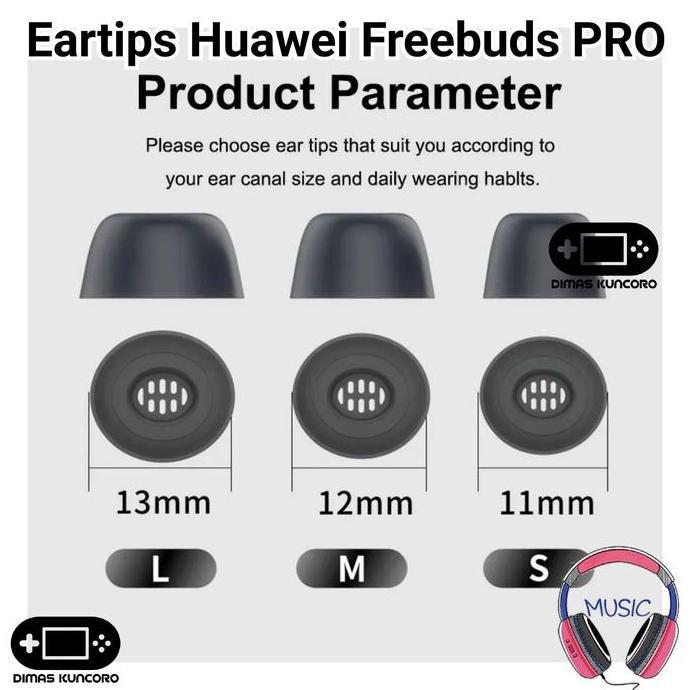 Eartips Huawei Freebuds PRO silicone silikon ear tips tip karet rubber huawei freebuds pro