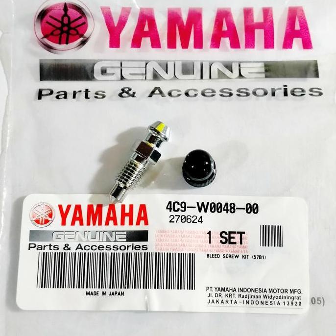 Nepel baut stelan pembuangan angin kaliper depan rx king mio jupiter vega f1zr