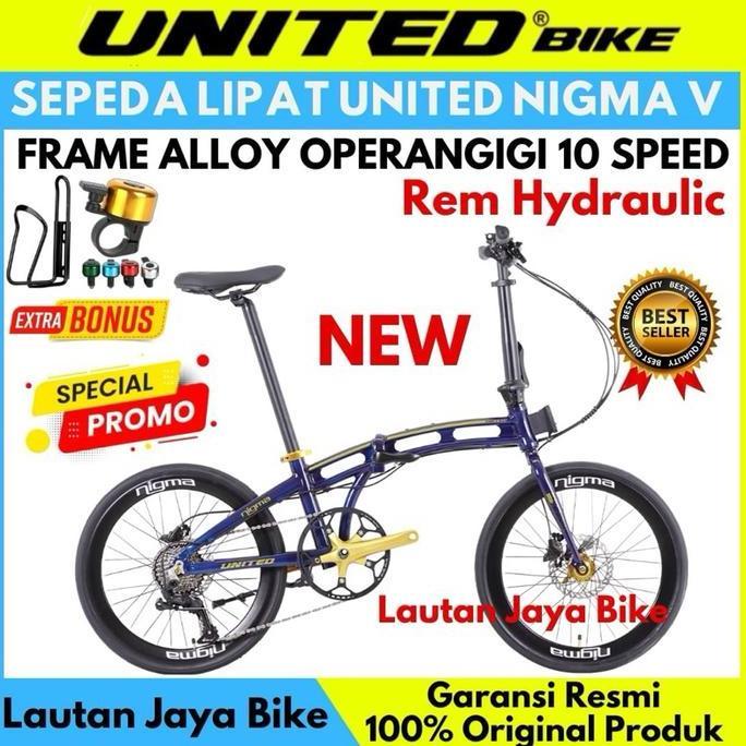 Sepeda Lipat 20 Folding Bike United Nigma III V Terbaru