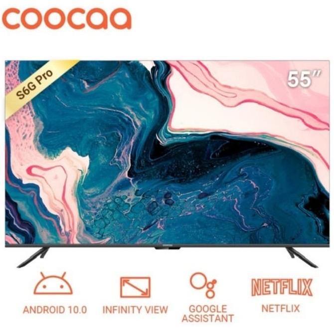 TERLARIS COOCAA LED TV SMART ANDROID 55S6G PRO -55 INCH GARANSI RESMI