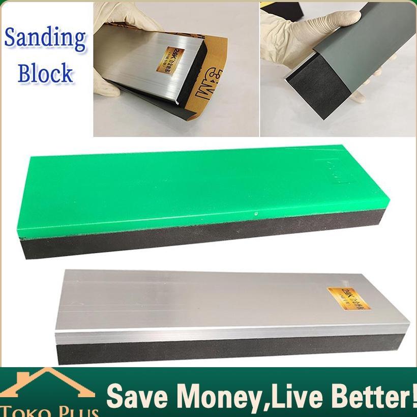 NEW Sanding Block Pengamplasan Cat Mobil Aluminum Alat Pengamplasan Dempul Cat Mobil Papan Gosok Amp