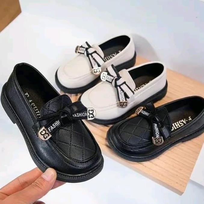 sepatu anak perempuan usia 1 2 3 4  5 tahun docmart motif pita GG lucu sepatu anak wanita murah