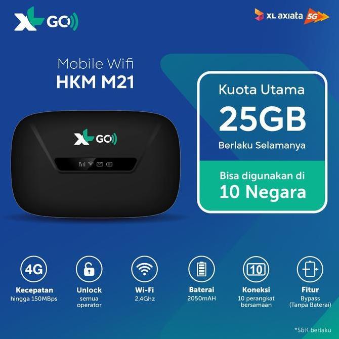 Mifi Modem Wifi 4G Xl Go Movimax Mv003 Free 60Gb 60Hari [Best Seller]