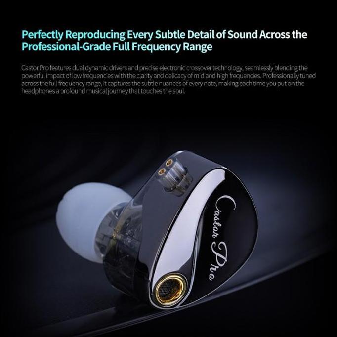 Kz Castor Pro Dual Dd In Ear Metal Earphone