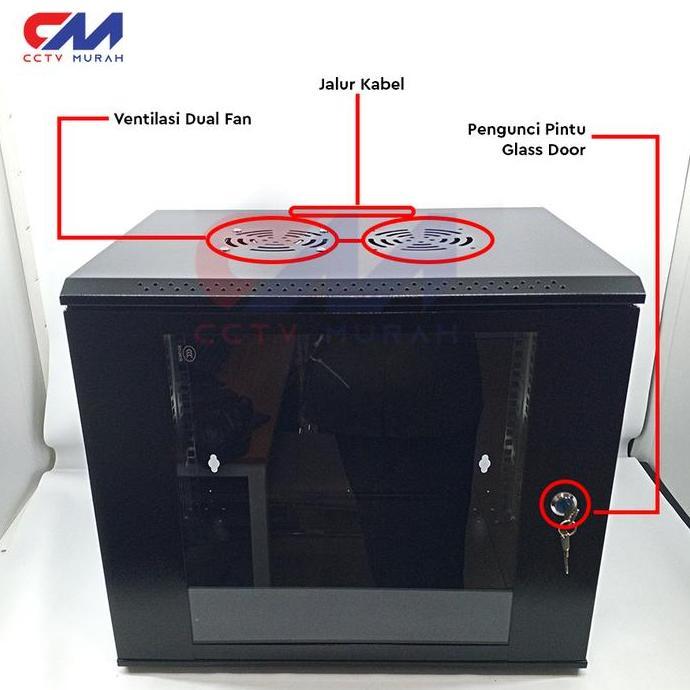 Wallmount Rack Server 9U, Rak Server Single Door 9U Sinorack