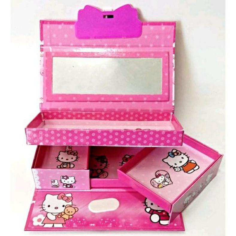 cewek / cowok Kotak Pensil KODE 3D Hologram Karakter / Tempat Pensil Fancy 3 SUSUN / Pensil Case 3D 