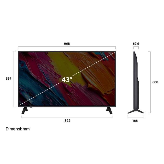 Promo Lg Smart Tv Qned Ai 43" 2025 / Televisi 43 Inch - 4K Qned - 4K Uhd - 60Hz Native - Hdr10 - Thi