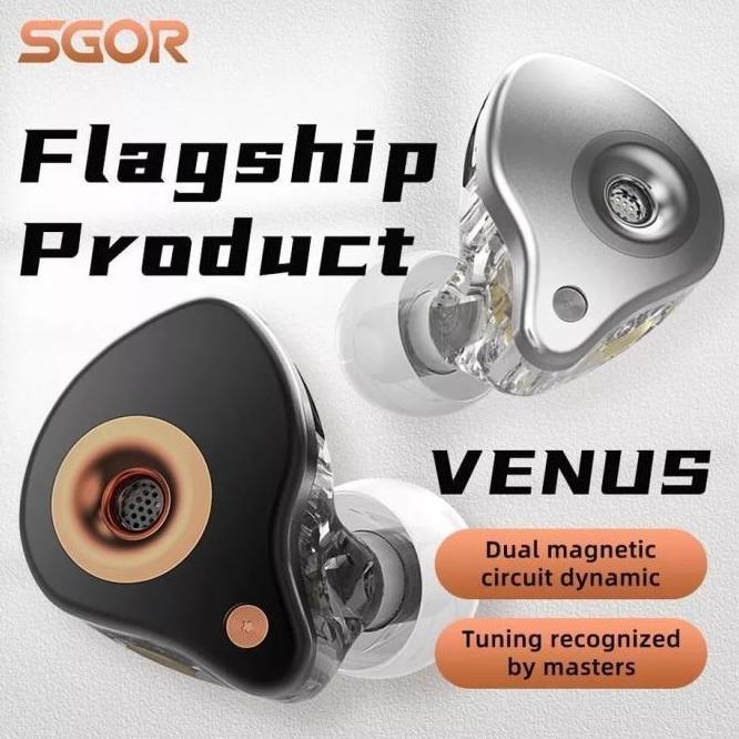 Sgor Venus Dynamic In Ear Monitor Earphone Headset With Mic