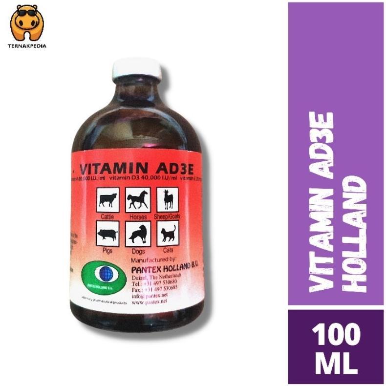 Ready Stock Vitamin AD3E Holland - Vitamin AD3E Injeksi - Pantex Holland AD3E - Vitamin Sapi Majir -
