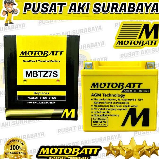 Promo YAMAHA ALL NEW NMAX MOTOBATT MBTZ7S ACCU GEL SIAP PAKAI MOTOR BEAT ISS Diskon
