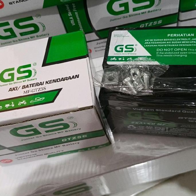 Promo Aki Motor Gs  Gtz5S Honda Blade 110 + New Blade 125 Fl + Karisma Cod