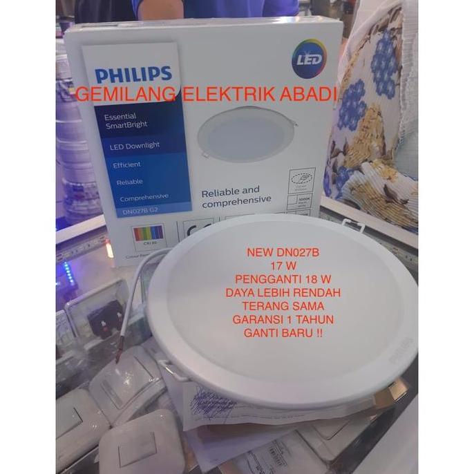 Lampu Downlight Led Panel Philips Dn027B G2 17 Watt 17 W 17W 17Watt