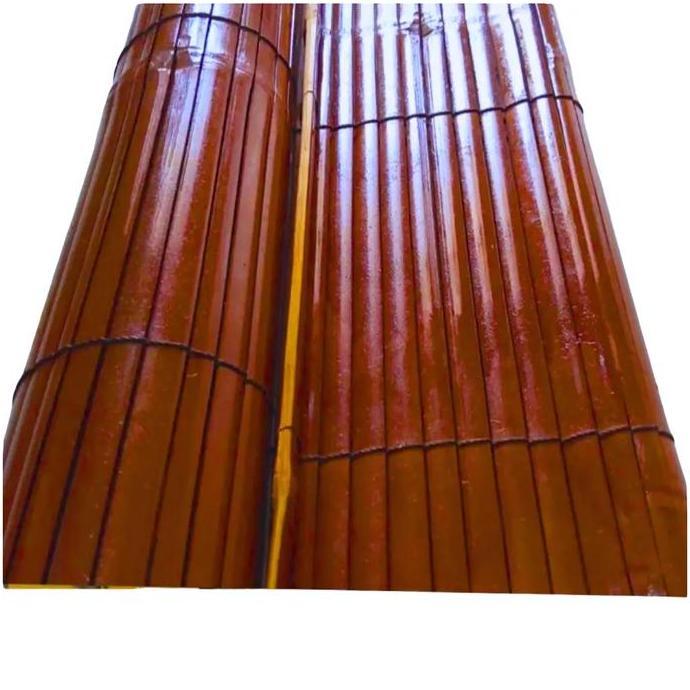 Krey Bambu Outdoor Kerai Bambu Wulung Di. Cat Coklat Mahoni,Kerey Gulung Tirai Outdoor Anti Air Kera