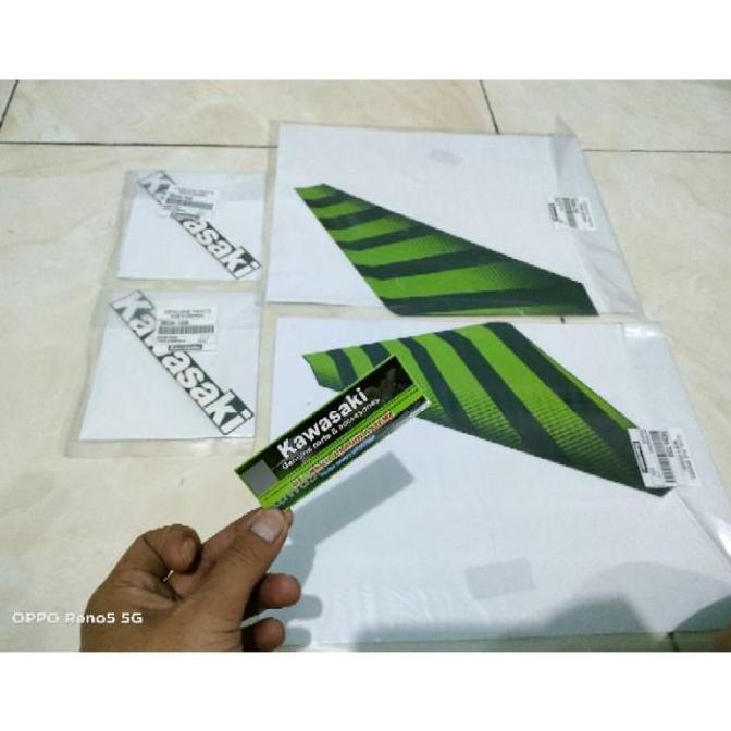 striping stiker tangki set ninja ss hijau zebra 2015 orinal Kawasaki