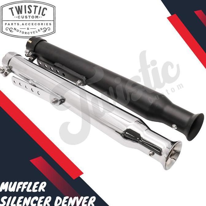 Knalpot Muffler Denver Motor Custom W175 Royal Enfield SR400 British
