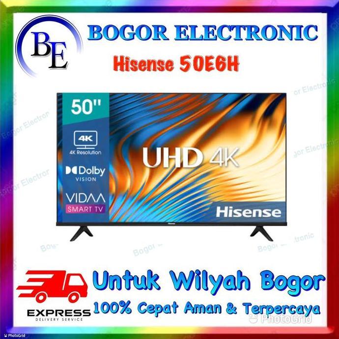 Grosir Hisense Led Smart Tv 50 Inch | 50E6H | E6H | Vidaa Smart | Uhd 4K