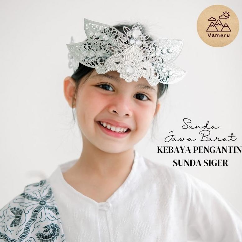 Diskon Vameru - Baju Adat Pengantin Kebaya Sunda Anak Perempuan Jawa Barat Siger