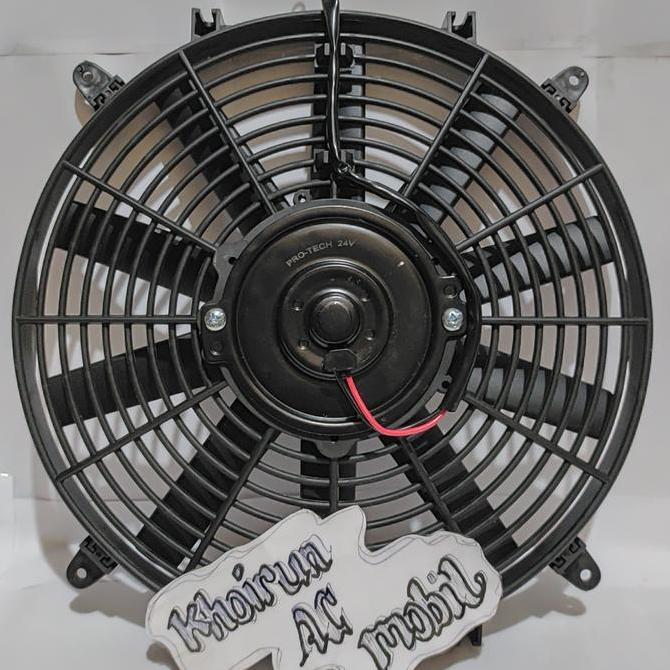 Promo Motor Extra Ekstra Fan Condensor Ac Mobil Universal 12Inchi 24volt Diskon