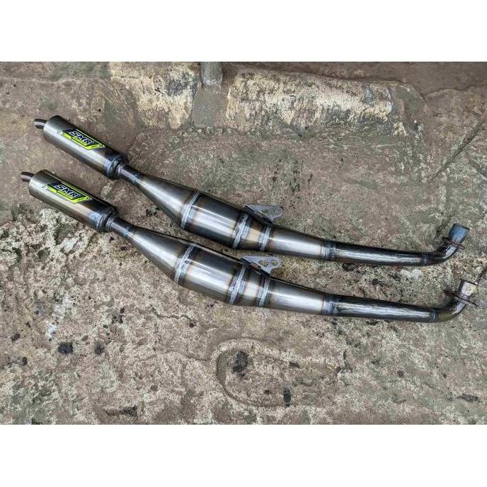 Knalpot Fiz R SMR Standar Racing Plat Karat