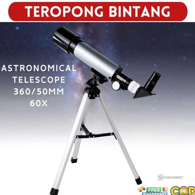 Telescope teropong bintang 360/50mm teleskop 60x optical zoom