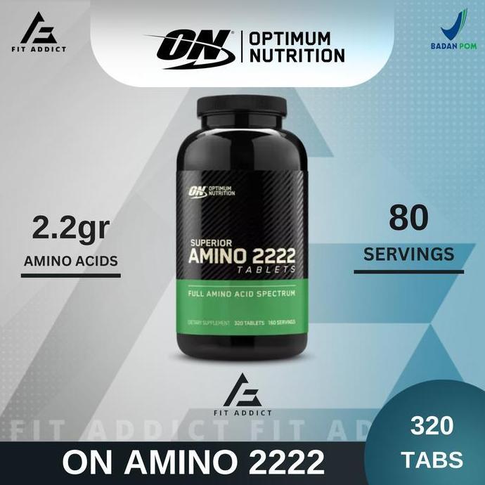 NEW ON AMINO 2222 ISI 320 TABS 320 TABLET AMINO OPTIMUM NUTRITION 2222 ORI