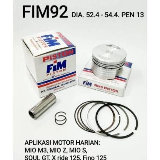 Promo Piston Fim Yamaha Mio M3 Mio S Mio Z Mio Soul Gt Fino 125 X Ride 125 Fim92 Fim 92 Cod