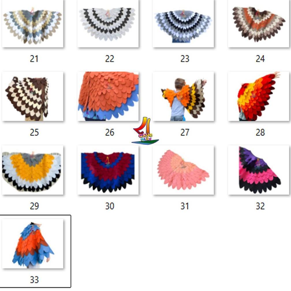 Best Seller Premium Kostum Burung Anak Sayap Burung Sayap Burung Baju Karnaval Kostum Karnaval