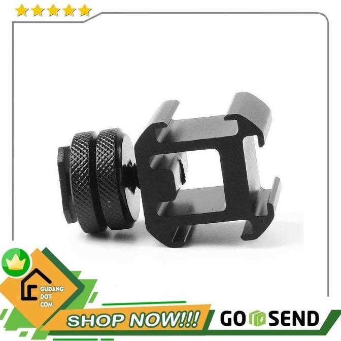 SEMBAREP Lvoertuig Camera Mount Hot Shoe Three Head Extend Port - LV39