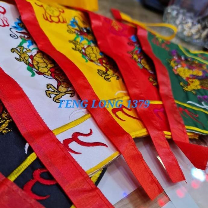 Panji (Bendera) Naga 5 Warna | Bendera Naga 5 Penjuru