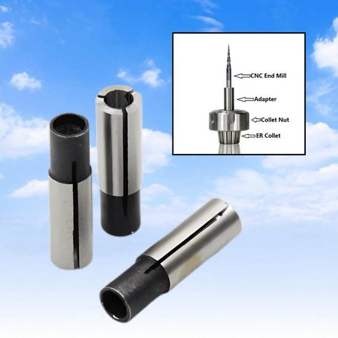 Adapter Collet Sleeve Collet Lurus untuk trimmer router CNC
