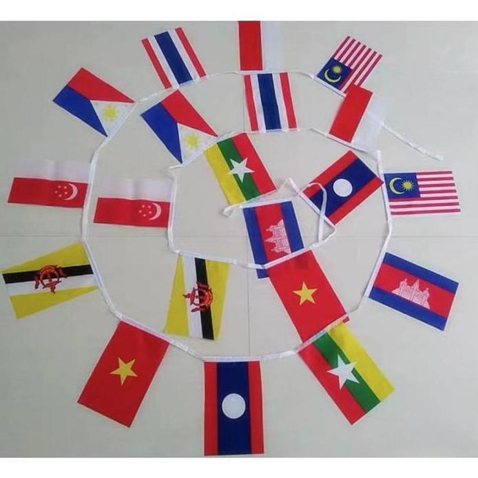 20 bendera Sepuluh negara ASEAN countruy flag/Bendera Asean
