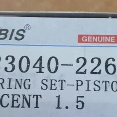 Ring Piston Saher Std Hyundai New Verna Avega
