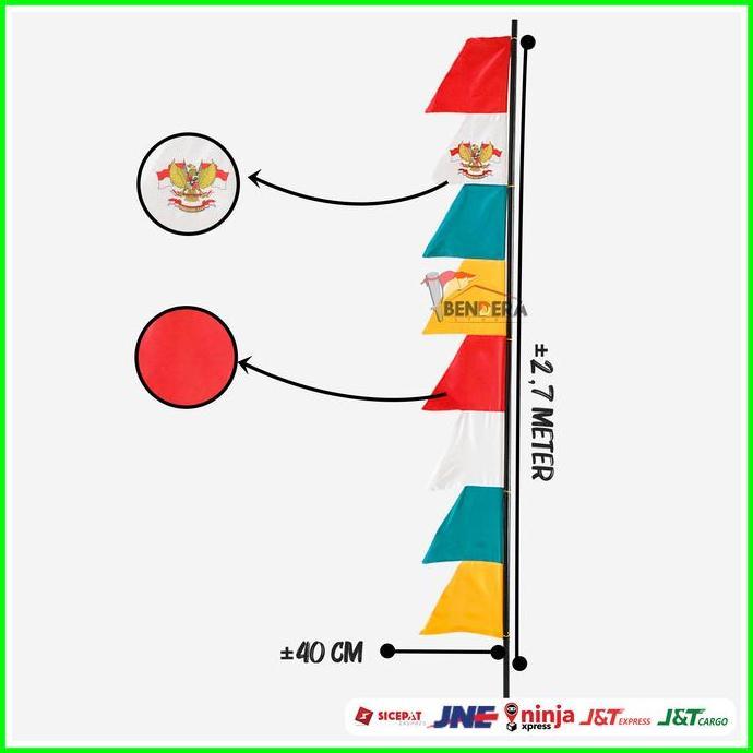 UMBUL UMBUL MERAH PUTIH 1 KODI / 20PCS