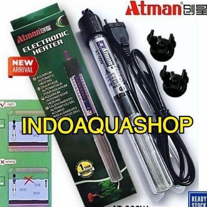 TERLARIS ATMAN HEATER 50W 75W 100W 150W 200W PENGHANGAT AIR AKUARIUM LAMPU
