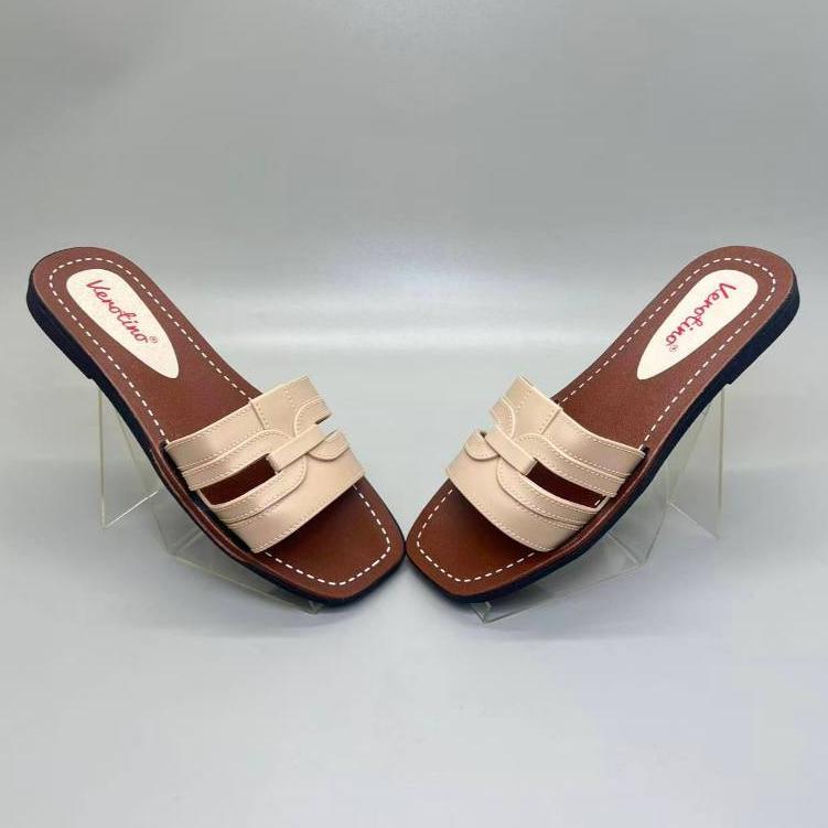 Grosir Size 37-41 628-11 Import Sandal Wanita Selop Sandal Jelly Karet Slip On Wanita Sandal Teplek