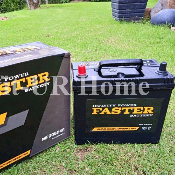 Aki Kering Mobil Faster Mf 60B24R/Ns60, 60B24L/Ns60L, 60B24Ls/Ns60Ls Original Dan Terpercaya