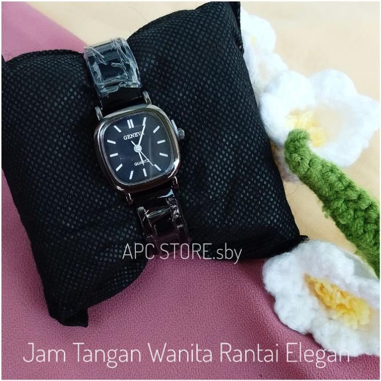 PREMIUM Jam Tangan Quartz Rantai Mini Simple Elegan Wanita Analog Strap Ala Stainlees JT04 Fashion A
