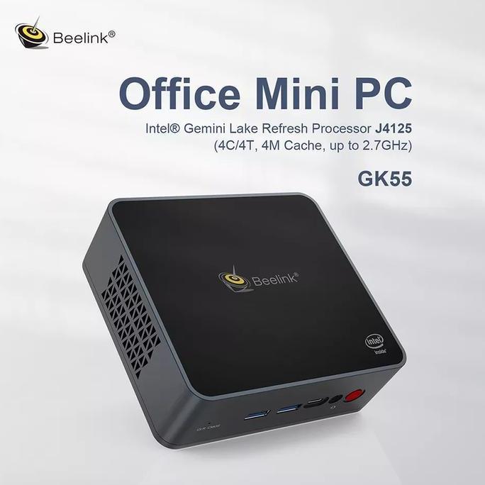Mini PC Beelink GK55 Intel Gemini Lake J4125 Dual LAN HDMI Windows 10