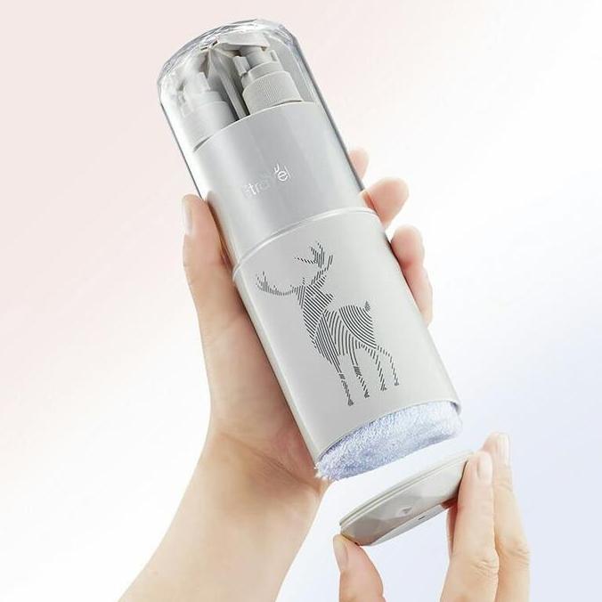 Botol sabun cair untuk travel / tempat sikat gigi odol untuk travel SS