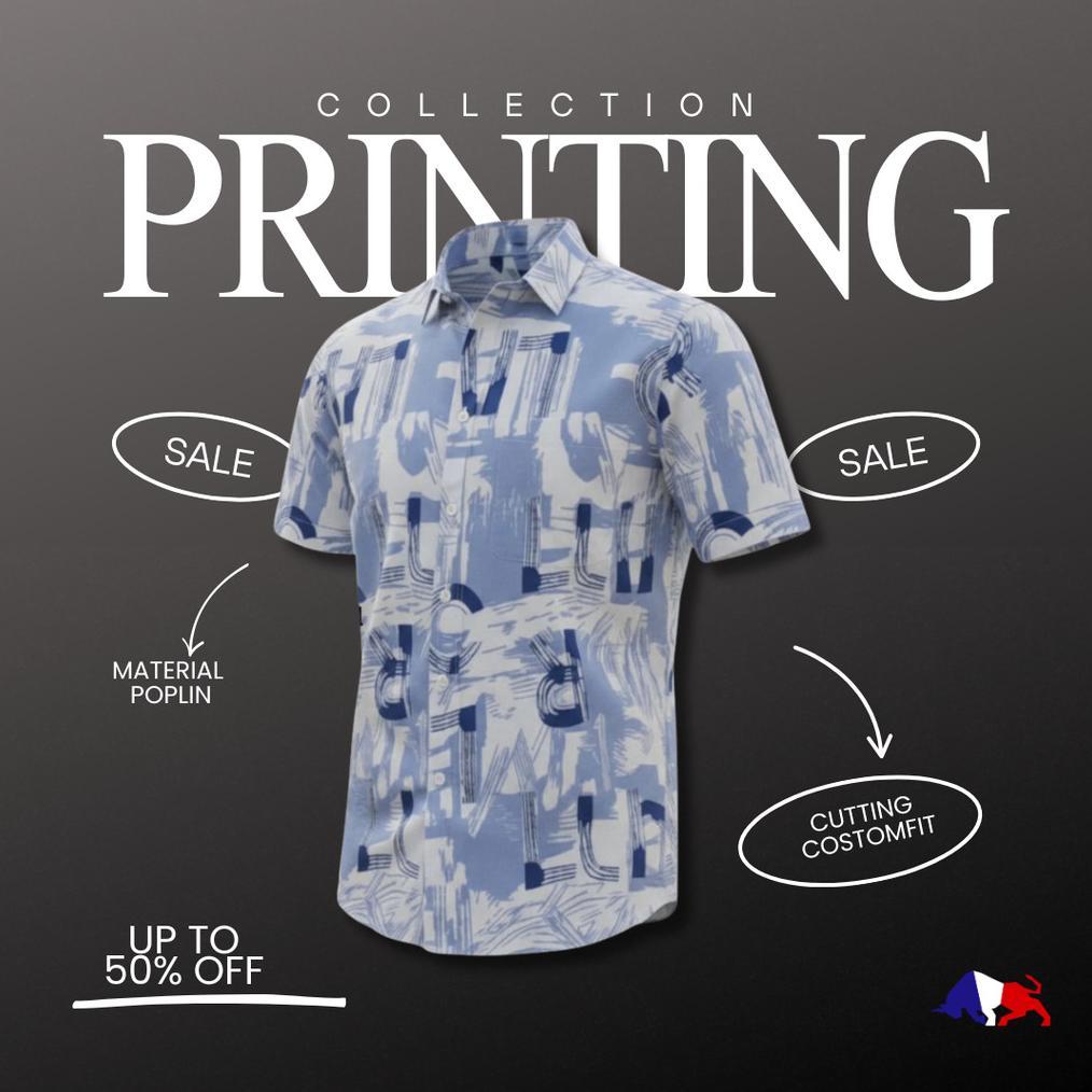 RICARDO Collection Kemeja Pria Motif 1 Saku