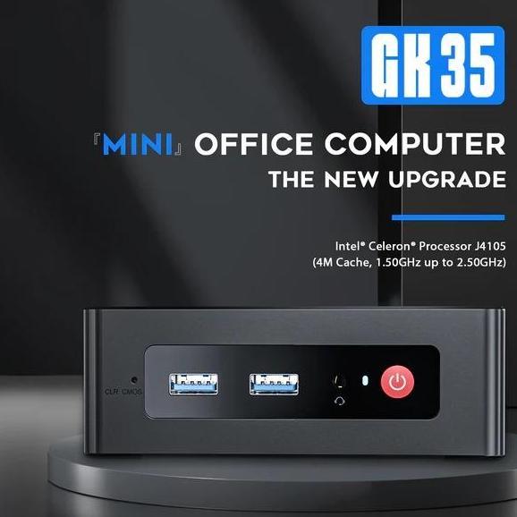 Mini PC Beelink GK35 8/128GB SSD Intel Quad J4105 Dual HDMI Windows 10