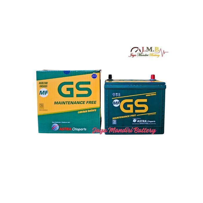 Aki Mobil Gs Astra Ns60 Aki Kering Untuk Apv, Swift, Ertiga, Baleno Original Dan Terpercaya