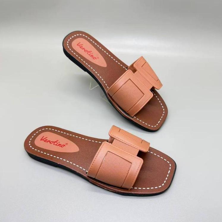 Grosir Size 37-41 628-20 Import Sandal Wanita Selop Sandal Jelly Karet Slip On Wanita Sandal Teplek