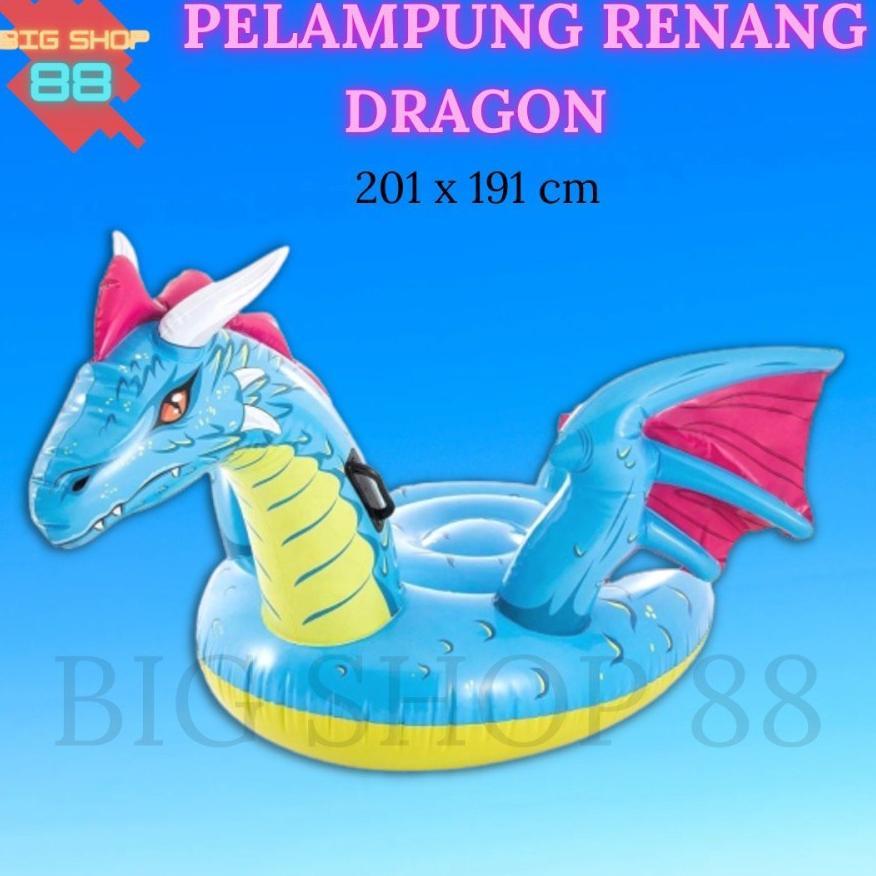 Intex 57563 Pelampung Ban Renang Anak Floaties Intex Dragon Naga Ride On Aksesoris berenang