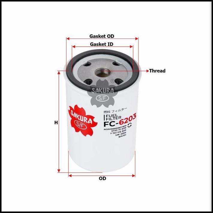 SPESIAL SALE FILTER SOLAR/FUEL FILTER FC6203/FC-6203
