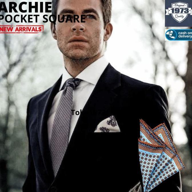 Ratratama54 - ARCHIE POCKET SQUARE sapu tangan saku sapu tangan kantong sapu tangan jas