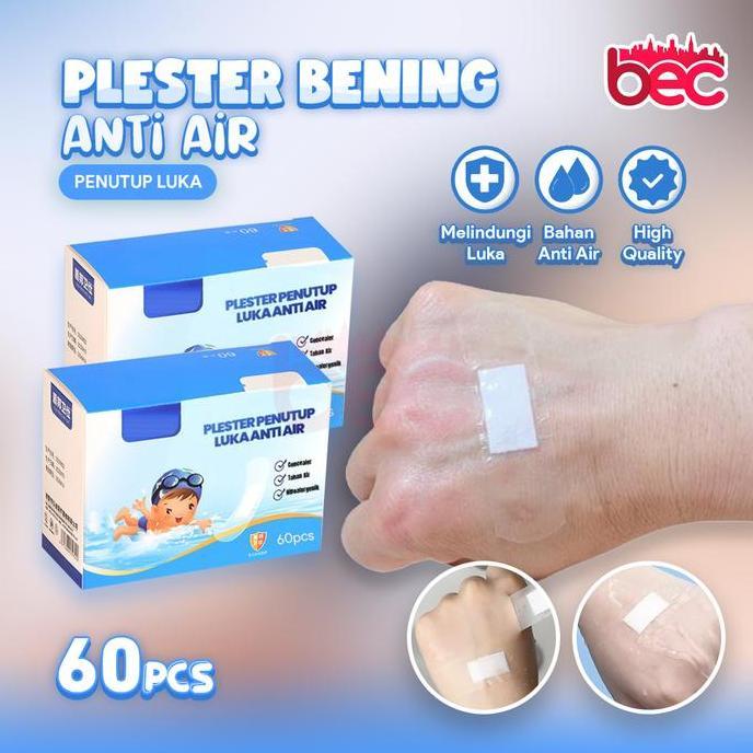 Plester Penutup Luka Anti Air | Plester Transparan Waterproof | Plester Luka Untuk Renang Allshop