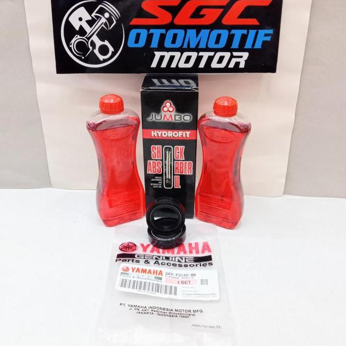 PAKET SEAL SHOCK DEPAN+OLI SHOCK YAMAHA MIO-MX-MIO J-M3 3AY